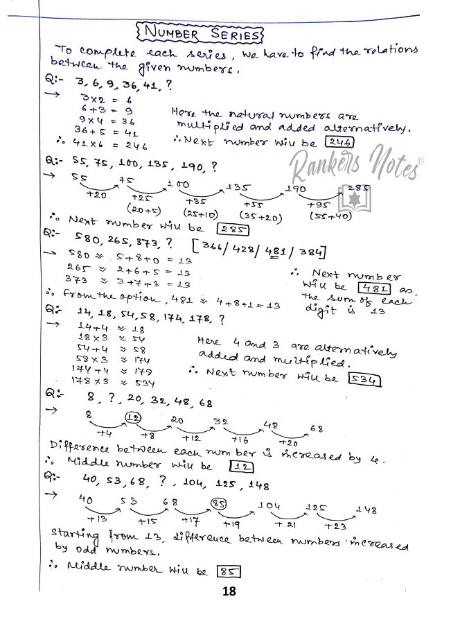 RankersNotes -RRB NTPC Gr-D RPF Constable Technician Handwritten Notes -English Medium