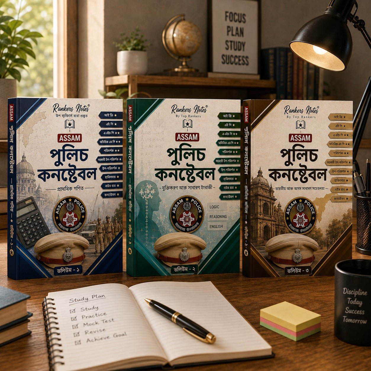 অসম আৰক্ষী — Rankers Notes অসমীয়া মাধ্যমৰ বাবে ৩খন কিতাপৰ সম্পূৰ্ণ প্ৰস্তুতি পেকেজ - Rankersnotes